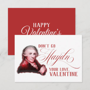 EDITABLE Classic Music mit Haydn Valentine Card Einladung