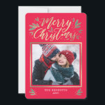 EDITABLE Color Christmas Glow Holiday Foto Card Feiertagskarte<br><div class="desc">Feiern Sie die Saison mit dieser modernen und stilvollen Urlaubskarte von Berry Berry Sweet. In unserem Shop stehen passende Artikel und weitere Designoptionen zur Verfügung: www.berryberrysweet.com. Die Hintergrundfarbe kann online an Ihr Foto angepasst werden!</div>