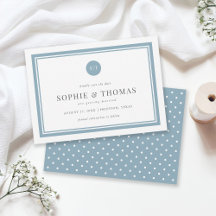 Editable Color Classic Monogram Save the Date