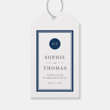 Editable Color Classic Round Monogram Wedding