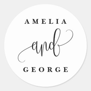 EDITABLE COLOR Gastgeschenk Hochzeit Stickers #LCC