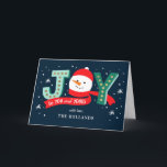 EDITABLE COLOR Joyful Snowman Holiday Cards Feiertagskarte<br><div class="desc">Matching-Auflistung verfügbar. Design © Berry Berry Sweet. Besuchen Sie unseren Design-Showroom unter WWW.BERRYBERRYSWEET.COM</div>