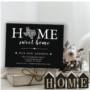 Editable Color TEXAS Moving Ankündigung