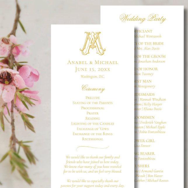 EDITABLE COLORS AM Monogram MA Monogram Program Programm (Von Creator hochgeladen)