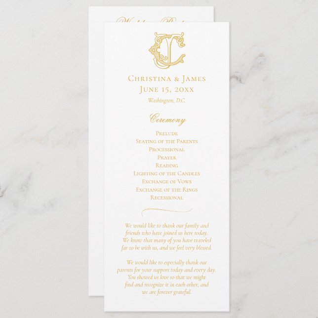 EDITABLE COLORS CJ Monogram JC Monogram Program Programm (Vorne/Hinten)