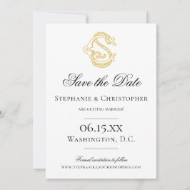 EDITABLE COLORS CS Monogramm SC Einladung