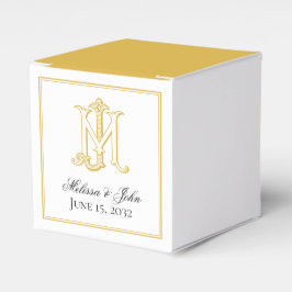 EDITABLE COLORS MJ Monogram JM Monogram Box Geschenkschachtel