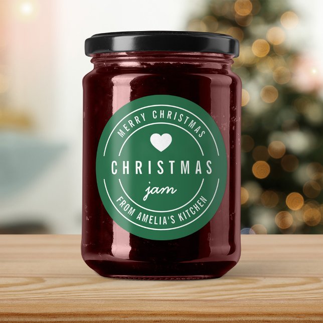 EDITABLE Colour Kitchen Frohe Weihnachtsmarmelade Runder Aufkleber (Von Creator hochgeladen)