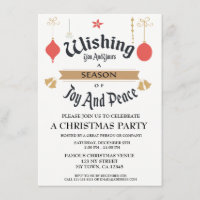 Editable Company Weihnachts-Einladung