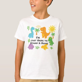 Editable Crayon Style – Dinosaur Roarsome Kids T-Shirt