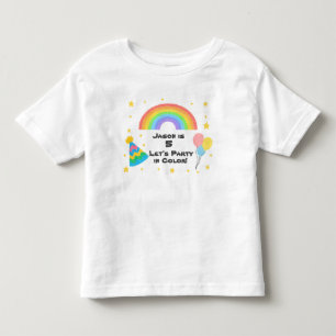 Editable Crayon Style - Rainbow Celebration Kleinkind T-shirt