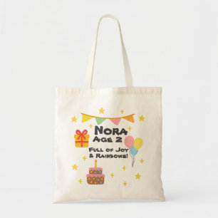Editable Crayon Style - Rainbow Fiesta 1 to 8 Y.O Tragetasche
