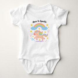 Editable Crayon Style – Unicorn Dream Sparkle Baby Strampler
