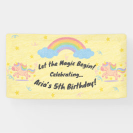 Editable Crayon Style - Unicorn Dream Sparkle Banner