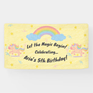 Editable Crayon Style - Unicorn Dream Sparkle Banner
