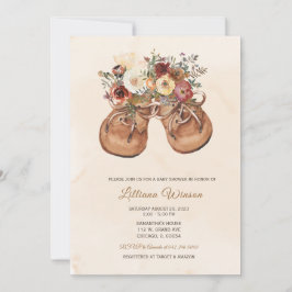 Editable Custom Hinterns Babydusche Einladung