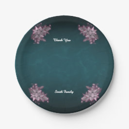 Editable Elegant Floral Paper Plates Pappteller