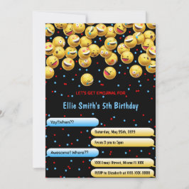 Editable Emoji Einladung