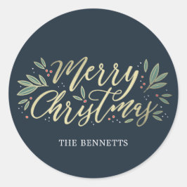 EDITABLE FARBE Christmas Glow Sticker