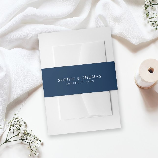 Editable Farbe Moderne klassische Hochzeit Einladungsbanderole (Von Creator hochgeladen)