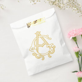 EDITABLE FARBEN AG Monogram GA Logo-Geschenktasche Geschenktütchen