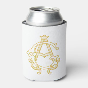 EDITABLE FARBEN AG Monogramm GA Monogramm Gemütlic Dosenkühler