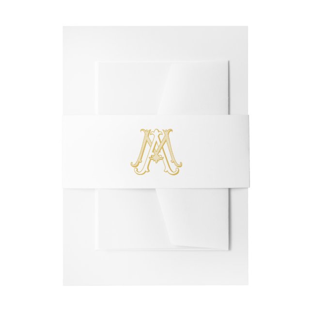 EDITABLE FARBEN AM Monogram MA Monogram Band (Vorderseite Beispiel)