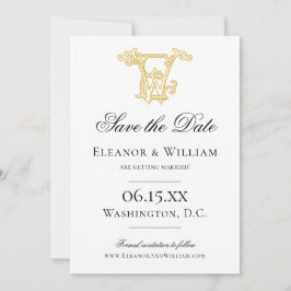 EDITABLE FARBEN EW Monogram WE Monogram Einladung