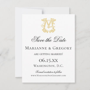 EDITABLE FARBEN MG Monogramm GM Monogramm Einladun Save The Date