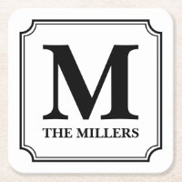 Editable Farbfamilienname/Bar/Restaurant-Monogramm