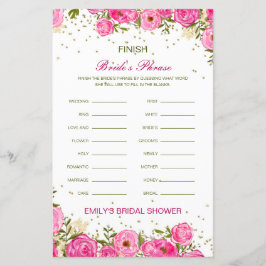 Editable finish Bride and Groom's Phrase Bridal