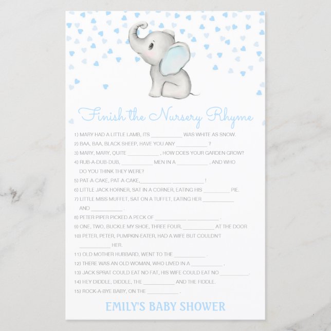 Editable Finish the Nursery Rhyme with Answer (Vorderseite)