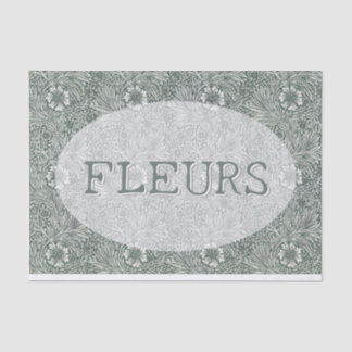 Editable Floral Medallion Decoupage William Morris Seidenpapier