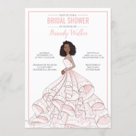 Editable Glam Bride Brautparty Einladung