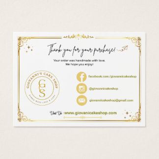 Editable Gold Vielen Dank Karte