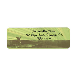 Editable Golf Green Rücksendeadresse