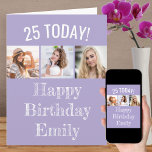 Editable Gruß and Age | 3 Foto Geburtstag Karte<br><div class="desc">Erstellen Sie Ihre eigene Geburtstagskarte mit 3 Ihrer Lieblings-Fotos. Der gesamte Wortlaut ist editierbar, sodass Sie das Design an jedes Alter anpassen können und einen Namen oder Verwandten (zB Emily, Oma etc.) einschließen können. Die Fotovorlage zeigt Ihre Bilder im quadratischen / instagram Format in einer einfachen Foto Streifen Collage. Die...</div>