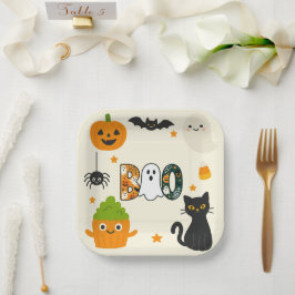 Editable Halloween - Little Monster Bash - Pappteller