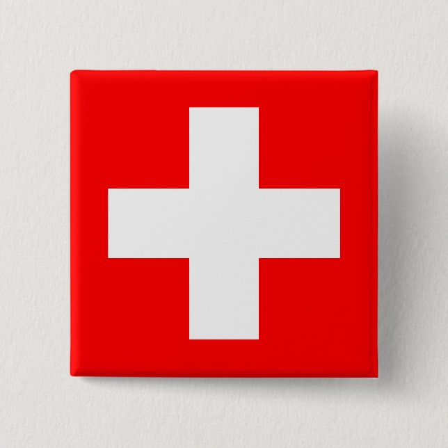 Editable Hintergrund, die Flagge von der Schweiz Button (Vorderseite)
