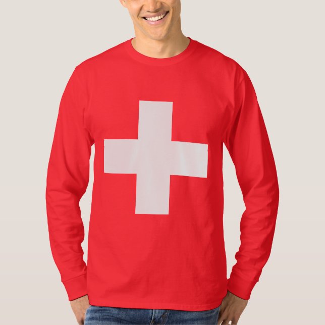 Editable Hintergrund Farbe, die Flagge von der T-Shirt (Vorderseite)