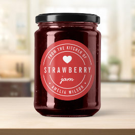 EDITABLE Hintergrundfarbe aus der Küche von Runder Aufkleber