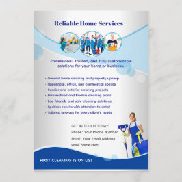 Editable Home Services Flyer Template Einladung