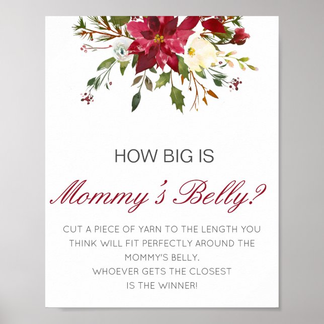 Editable How Big is Mommy's Bly Game Poster (Vorne)