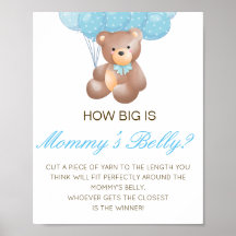 Editable How Big is Mommy's Bly Game Poster
