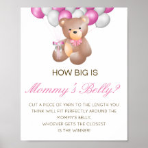 Editable How Big is Mommy's Bly Game Poster