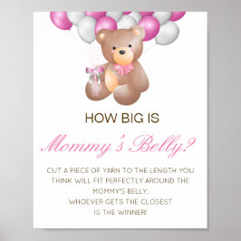 Editable How Big is Mommy's Bly Game Poster
