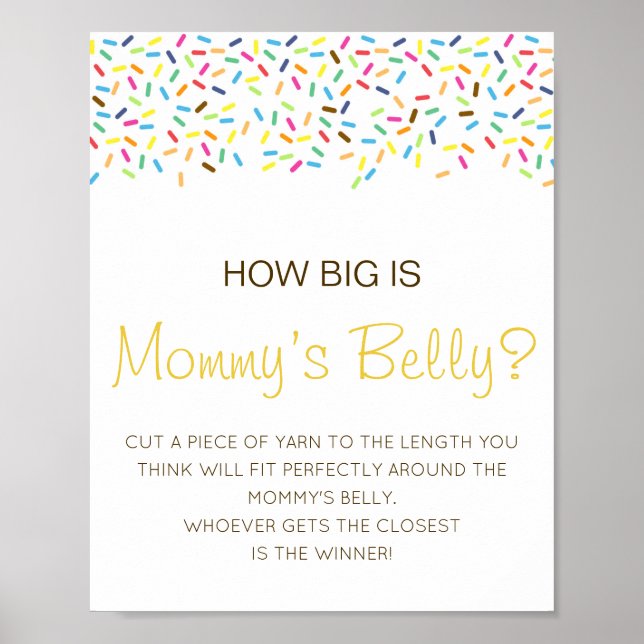 Editable How Big is Mommy's Bly Game Poster (Vorne)