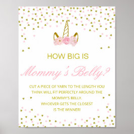 Editable How Big is Mommy's Bly Game Poster