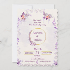 Editable Intimate Garden Wedding Invitation Einladung