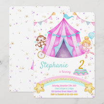 Editable Karneval Geburtstagseinladungen